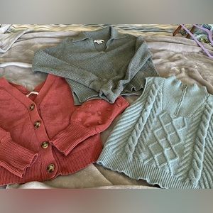 Lot of 3 Sweaters Women’s XS . EUC